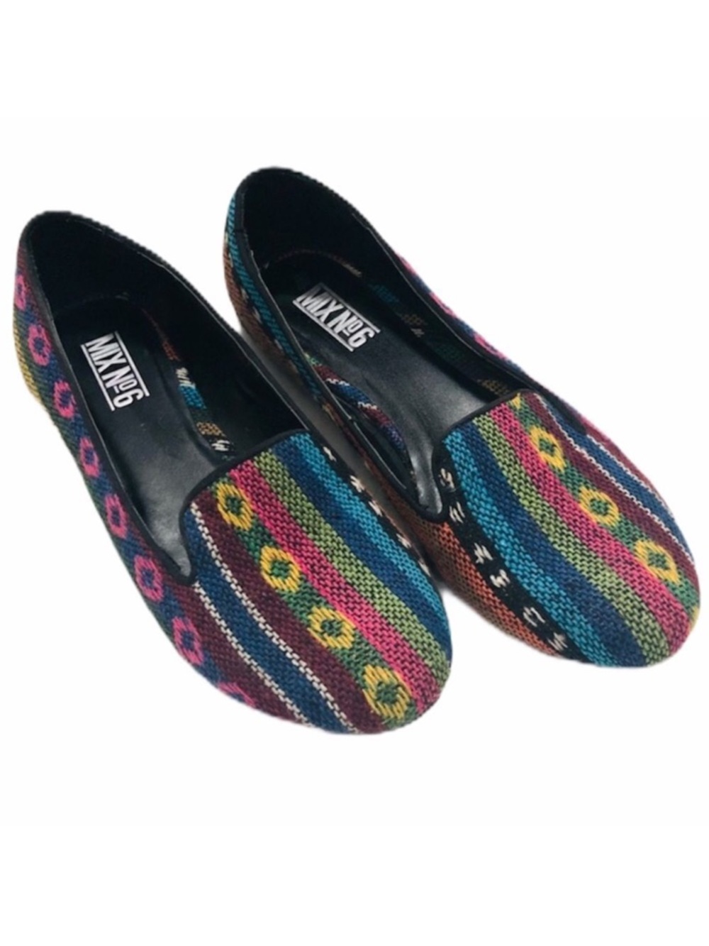 Mix no.6 Aztec Canvas Baja Loafer Flat